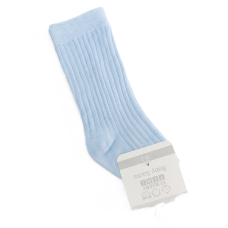 BW-61-2243S: Baby 3/4 Length Socks - Sky Blue